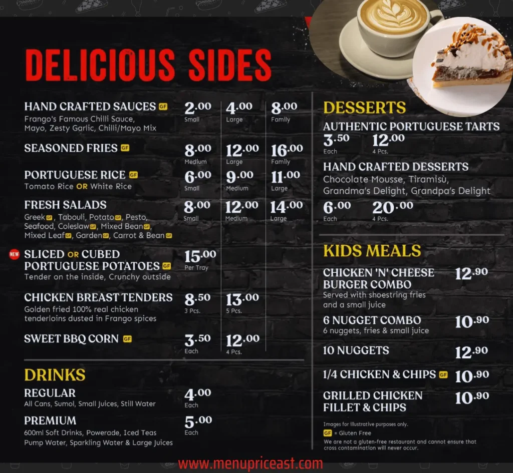 Frango Sides Menu